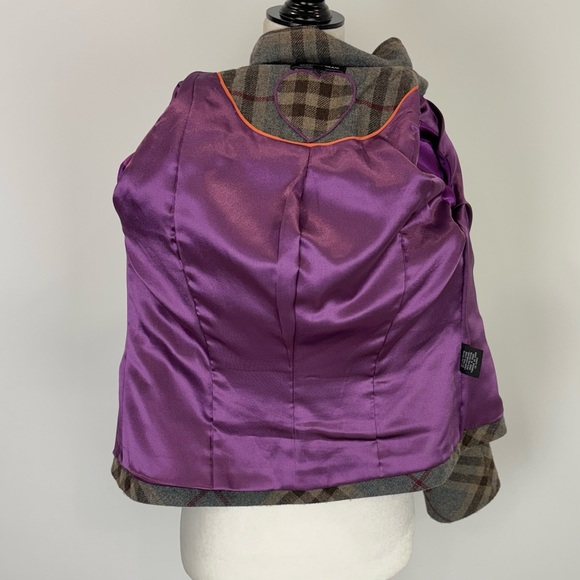 Mario Serrani grey plaid jacket - Picture 6 of 8